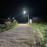 Prefeitura de Alagoa instala Luminárias de Led no Bairro Ilha das Cabras