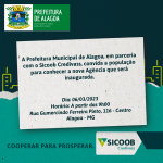 Prefeitura de Alagoa apoia a inauguração do SICOOB Credivass