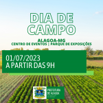 Dia de Campo será realizado em Alagoa dia 01/07 com o Apoio da Prefeitura de Alagoa