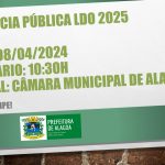 Prefeitura de Alagoa realizará Audiência Pública: LDO 2025