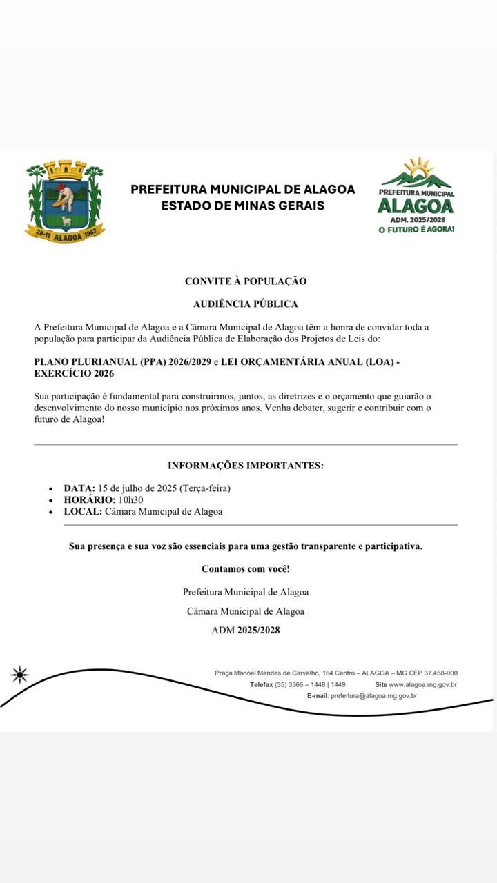 AUDIÊNCIA PÚBLICA
