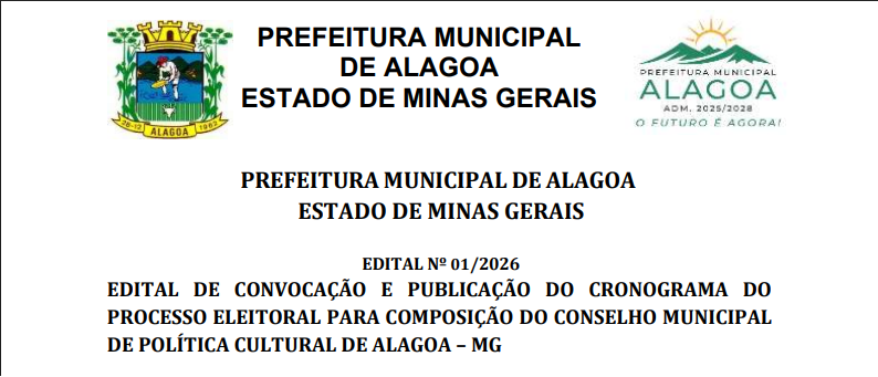 EXTRATO DO EDITAL Nº 001/2026 – PROCESSO ELEITORAL DO CONSELHO MUNICIPAL DE POLÍTICA CULTURAL